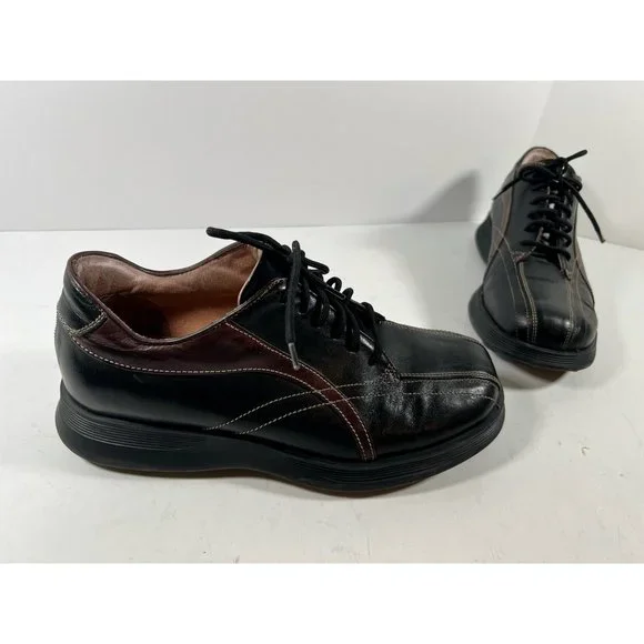Alfani Men\'s Lace-Up Dress Oxfords in Black and Brown s-l400.jpg main image 2